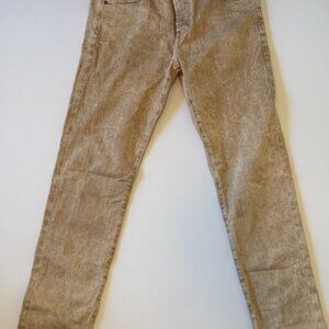 AG Adriano Goldschmied Tellis Modern Slim Jeans 33x34 Acid Wash Tan